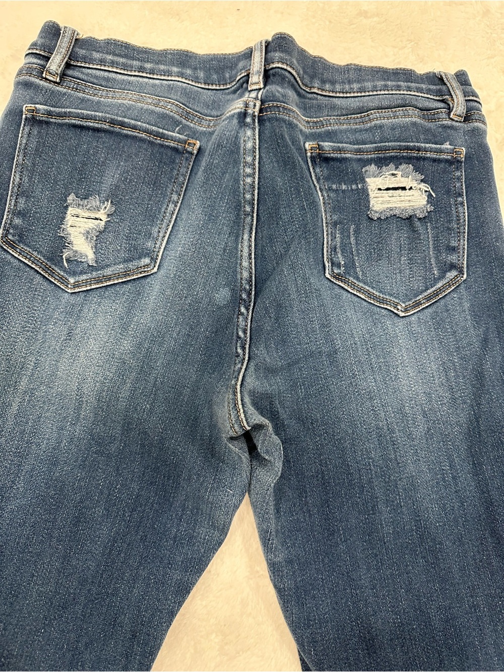 New York & Company Soho Ankle Jean - Medium Blue Denim size 12 stretchy - Picture 6 of 10